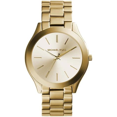 michael kors watch slim gold|Michael Kors watches ladies gold.